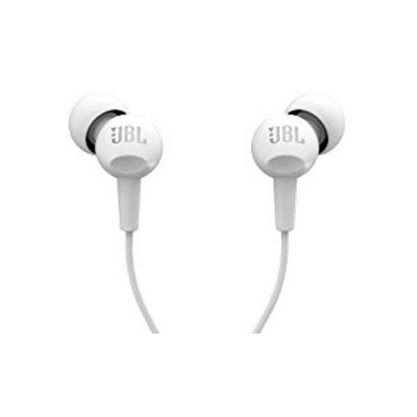 אוזניות In-ear עם מיקרופון JBL צבע לבן