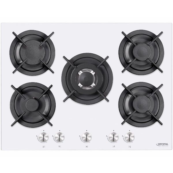 כיריים גז 70 ס"מ דגם VH75GW קריסטל Crystal לבן