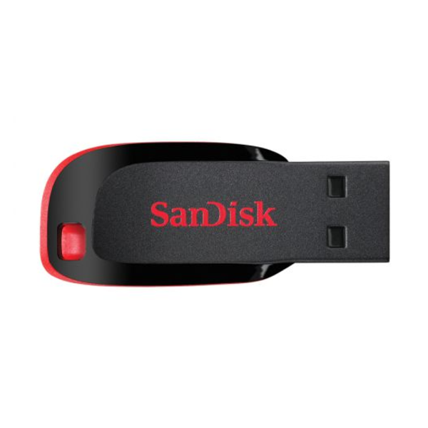 התקן SANDISK CRUZER BLAD Z50 128G שחור-אדום