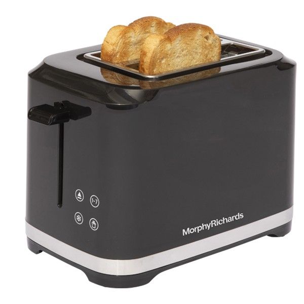 מצנם 2 פרוסות silver & Black דיגיטל דגם 44059 Morphy Richards מורפי ריצ'רדס