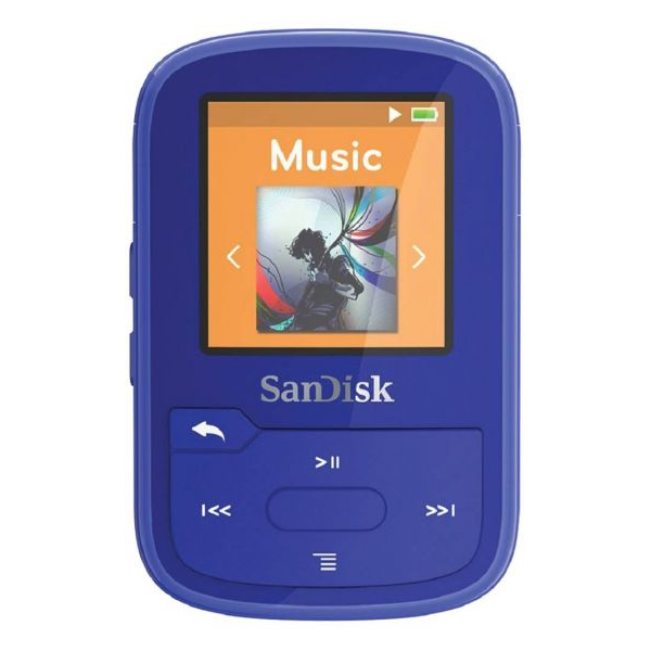 נגן MP3 אלחוטי SanDisk Clip Sport 16GB Bluetooth - בצבע כחול
