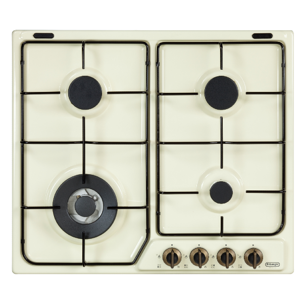 כיריים גז 4 להבות בעיצוב כפרי NDG64VN דלונגי DeLonghi וניל