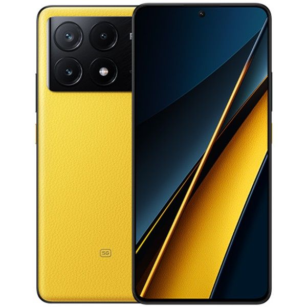 סמארטפון POCO X6 PRO 5G 12GB+512GB צבע צהוב