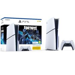 קונסולה פלייסטיישן PS5 Slim מהדורת בלו-ריי כולל שובר למשחק Fortnite דגם CFI-2016A-FT סוני SONY