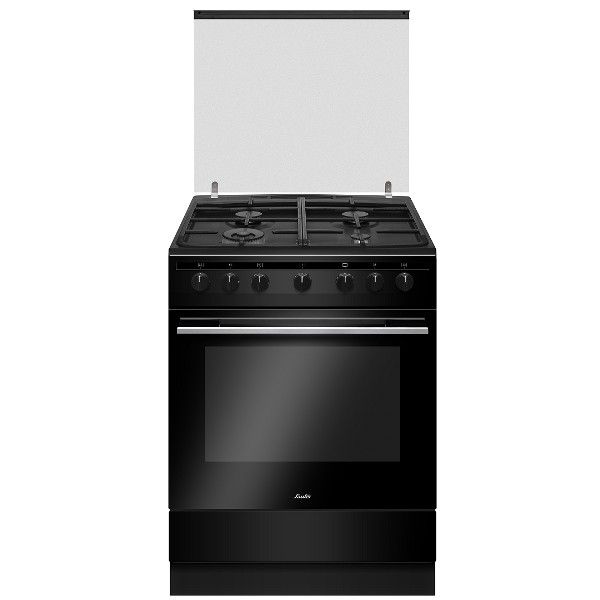 תנור 60 ס"מ משולב כיריים דגם ELEGANT 4780B סאוטר SAUTER שחור