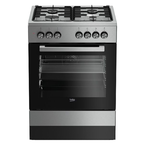 תנור משולב כיריים 72 ליטר דגם FSE62120DXDSL בקו BEKO נירוסטה