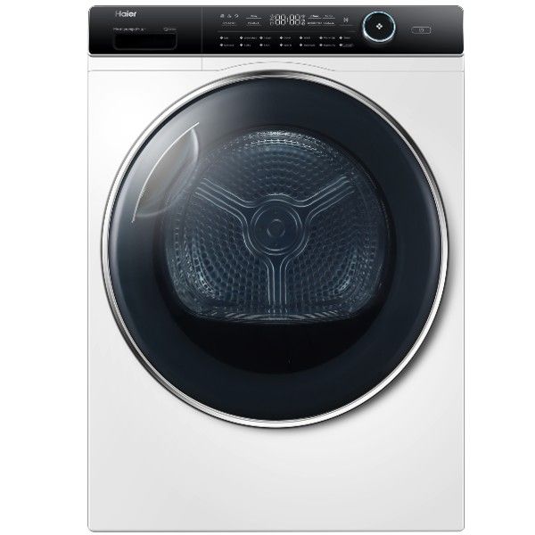 מייבש כביסה 9 ק"ג דגם Haier HD90A2979 האייר לבן עם דלת שחורה