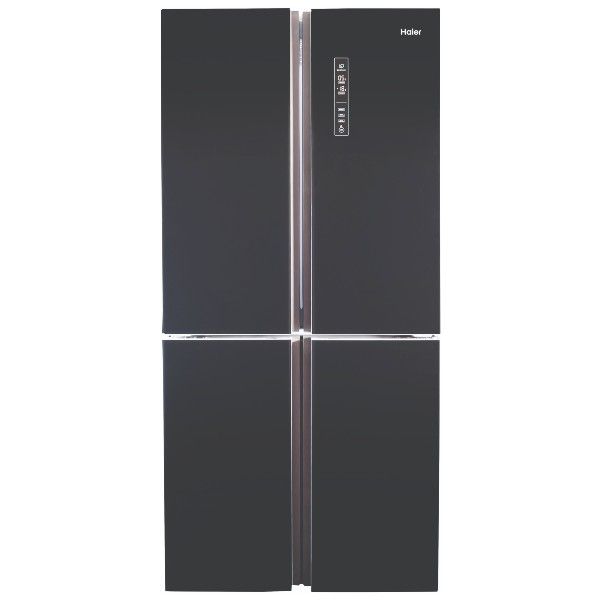 מקרר 4 דלתות בנפח 519 ליטר HRF-5500FB האייר HAIER זכוכית שחורה