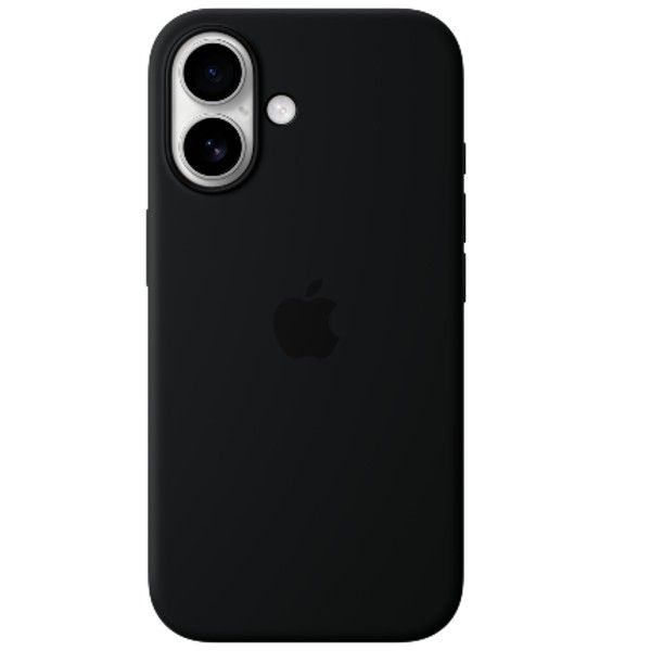 כיסוי סיליקון Apple iPhone 16 Silicone Case with MagSafe אפל צבע שחור