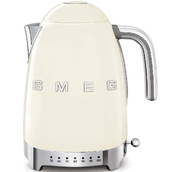 קומקום חשמלי בעל 7 דרגות טמפרטורה דגם KLF04CREU סמג SMEG שמנת