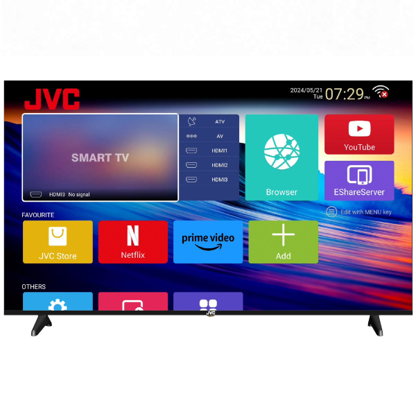 מסך טלוויזיה "75 SMART LED 4K דגם JVC LT-75N7165