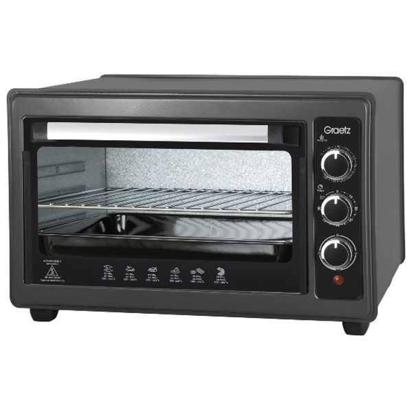 טוסטר אובן בנפח 30 ליטר דגם OT-3650 גרץ GRAETZ שחור