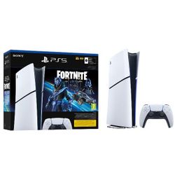 קונסולה פלייסטיישן PS5 Slim מהדורה דיגיטלית כולל שובר למשחק Fortnite דגם CFI-2016B-FT סוני SONY