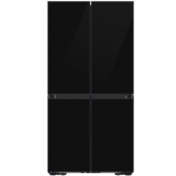 מקרר 4 דלתות 852 ליטר עם קיוסק מלא דגם SAMSUNG RF88DB9623BK סמסונג זכוכית שחורה