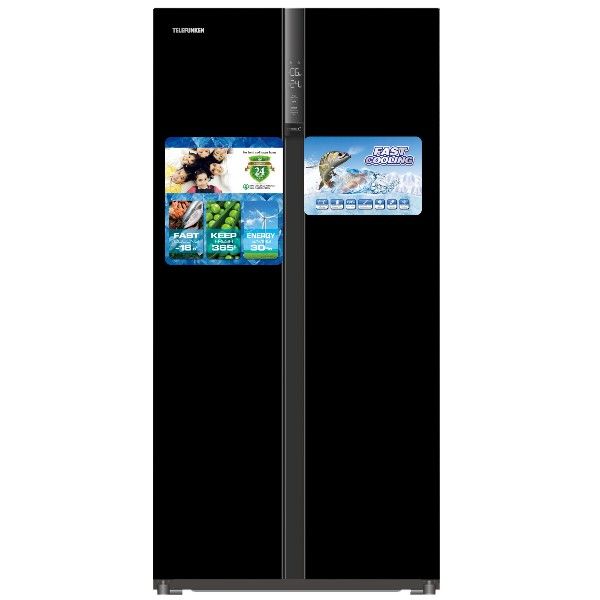 מקרר בנפח 584 ליטר TELEFUNKEN TTSSG-750FF Side by side שחור